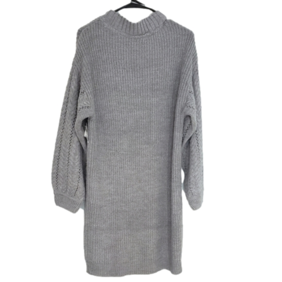 Long Sleeve Knit Sweater Dress - Picture 4 of 8